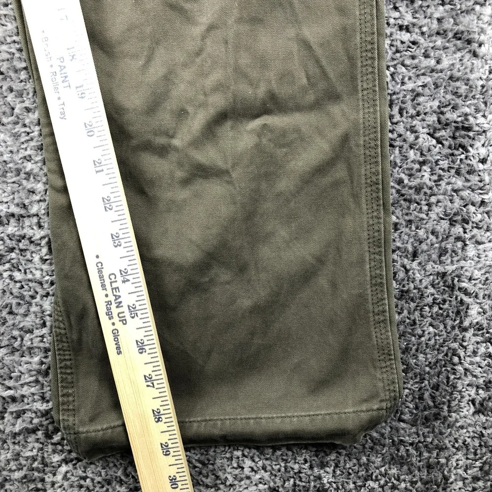 Carhartt Pants Mens 44x30 Green Canvas Relaxed Fit Carpenter‎ Workwear Utility